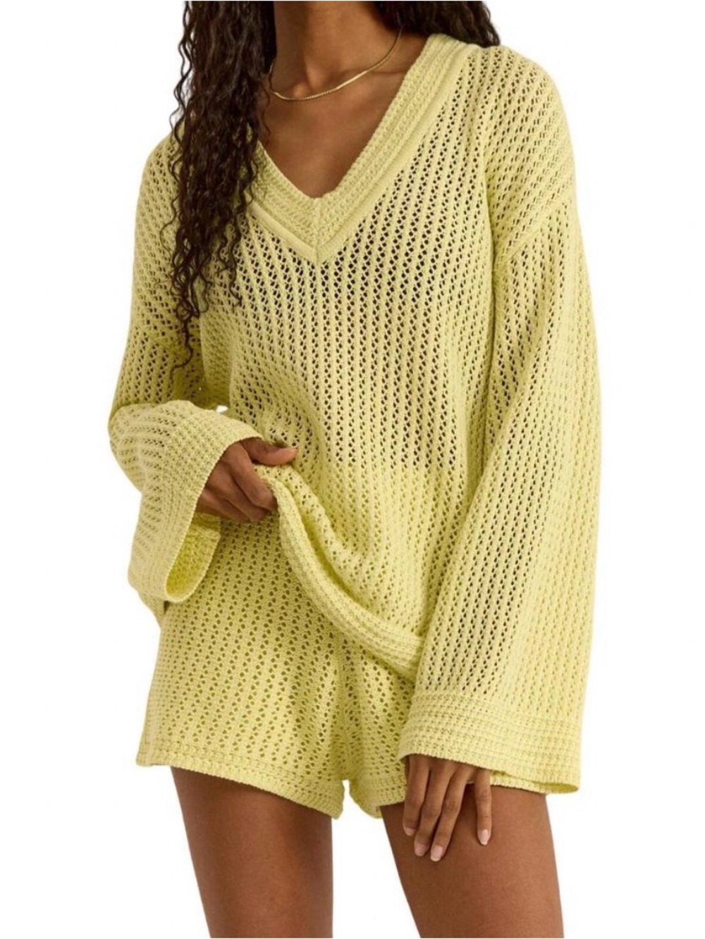 Z-Supply Limeaide Knit V-Neck Sweater Set